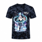 Hatsune Miku Softhand Screen Black Wash Short Sleeve Tee