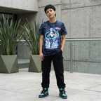 Hatsune Miku Softhand Screen Black Wash Short Sleeve Tee