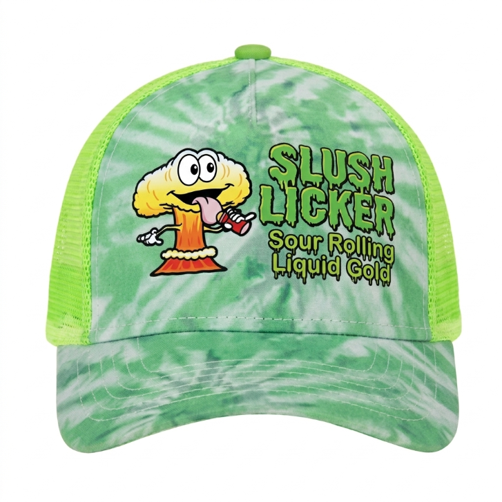 5-Panel Structured Snapback, Sublimated Tie Dye