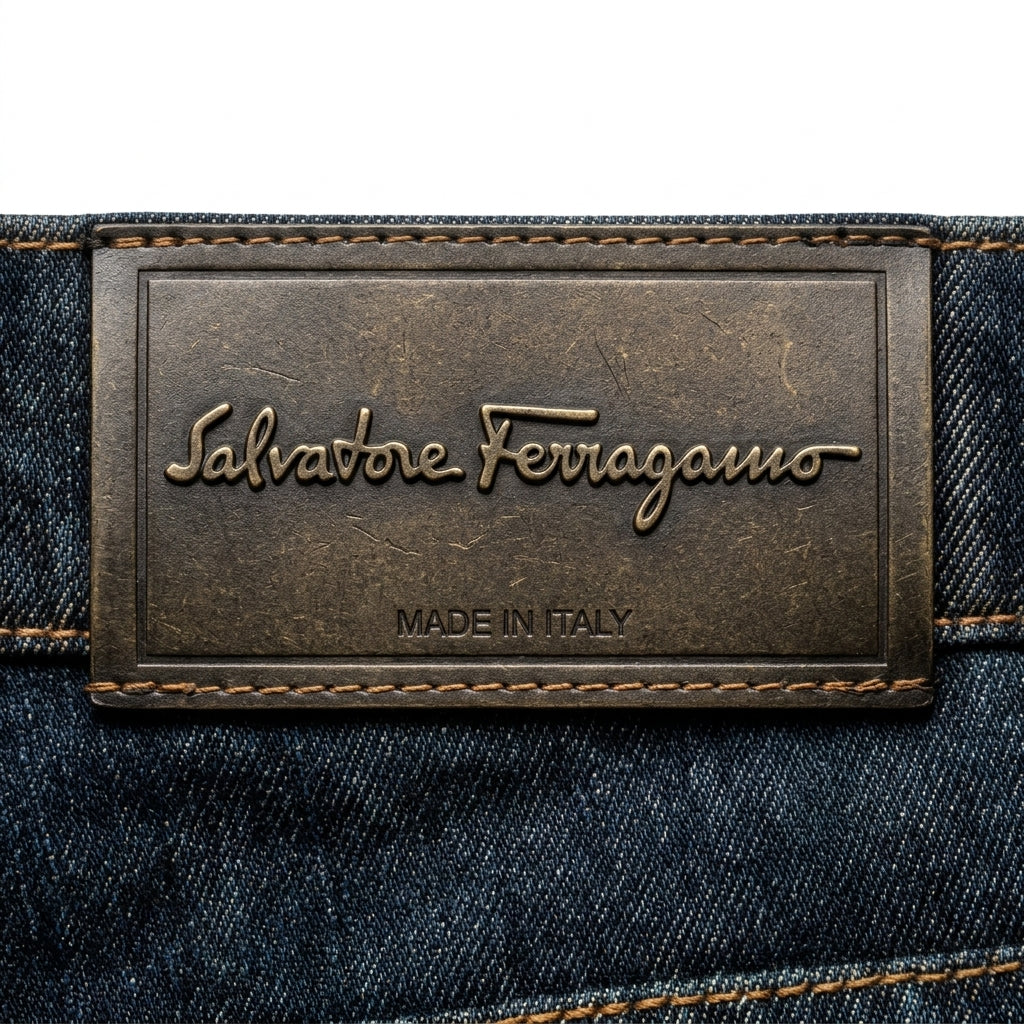 Salvatore Ferragamo Dark Indigo Blue Jeans Size 38x35