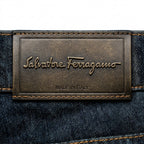 Salvatore Ferragamo Dark Indigo Blue Jeans Size 38x35