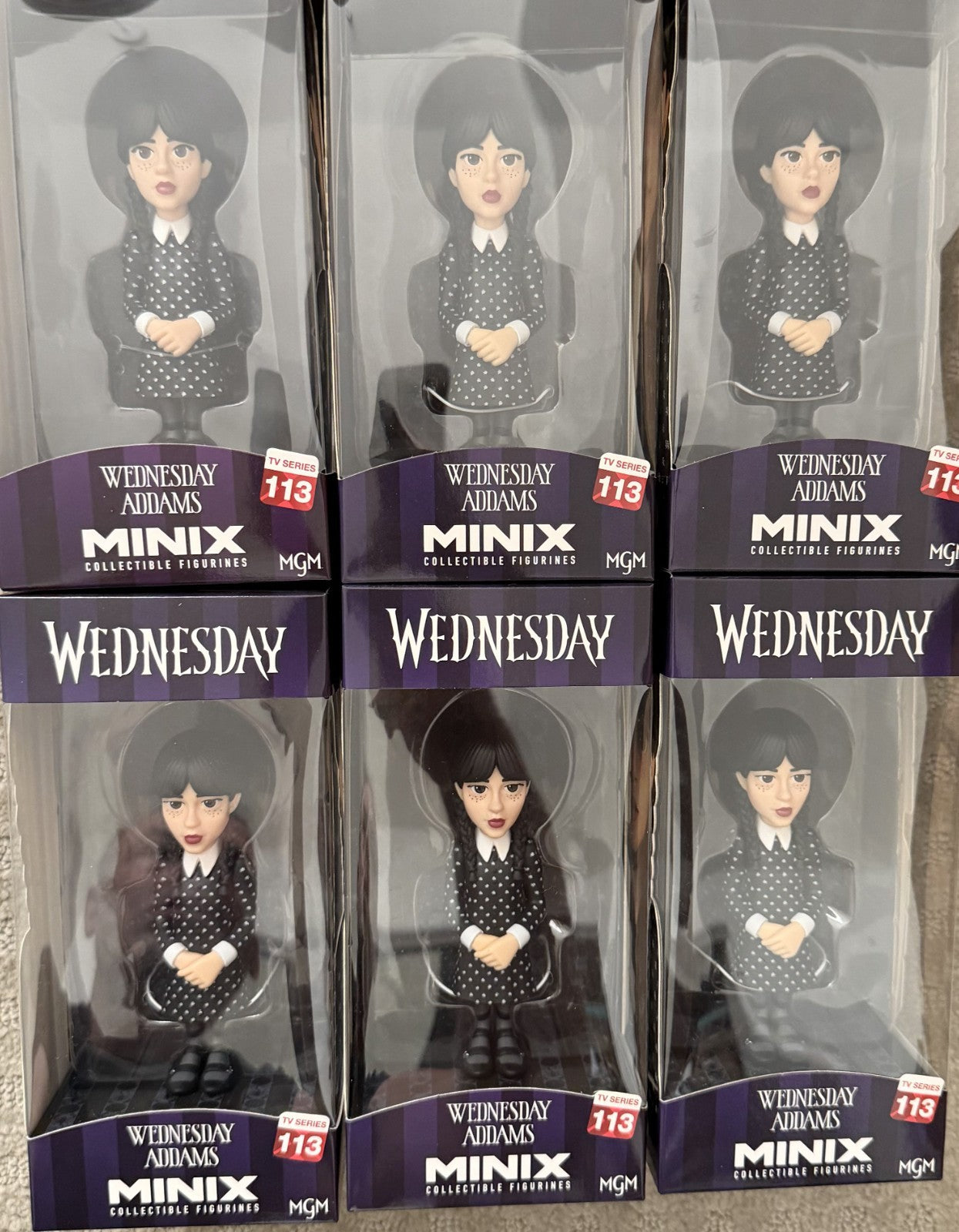 Minix Collectible Figure Addams Family Wednesday  (Case Of 6 Factory Sealed)