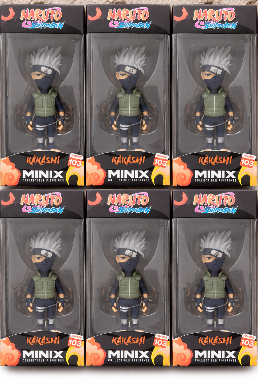 Minix Collectible Figure  Naruto Shippuden Kakashi (Case Of 6 Factory Sealed)