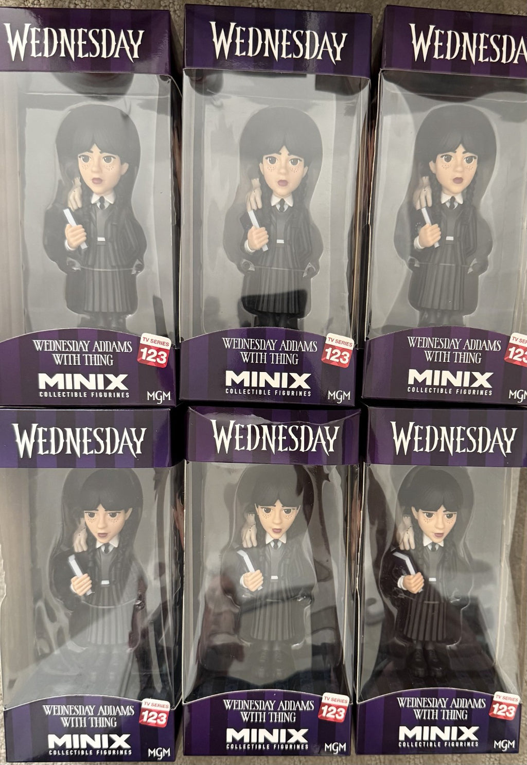 Minix Collectible Figure Addams Family Wednesday (Case Of 6 Factory Sealed)