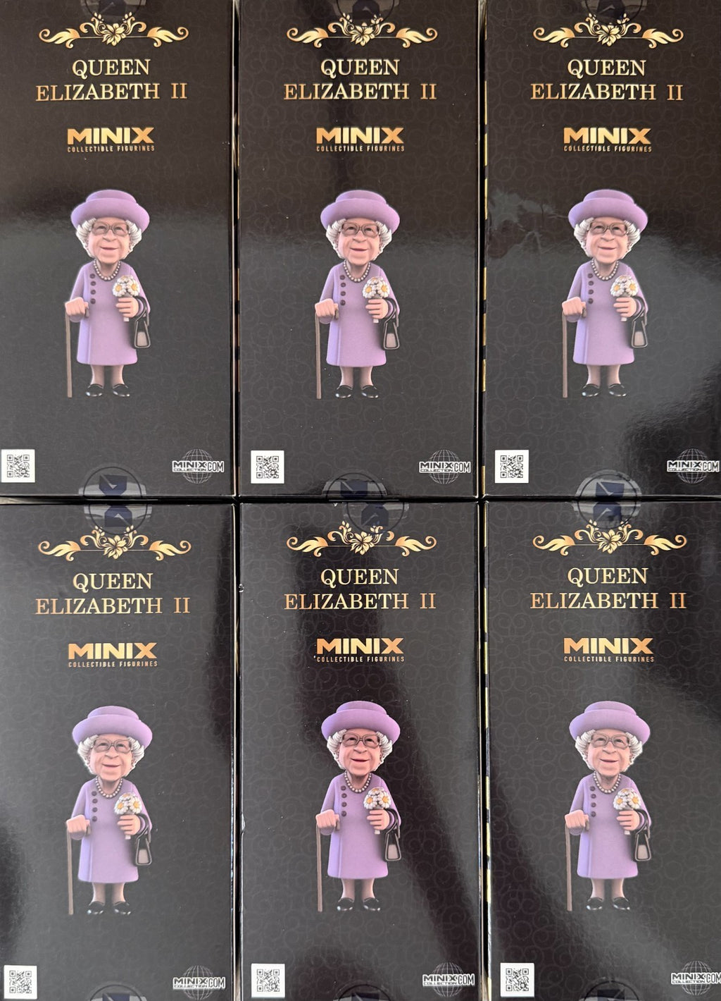 Minix Collectible Figure Queen Elizabeth II (Case Of 6 Factory Sealed)