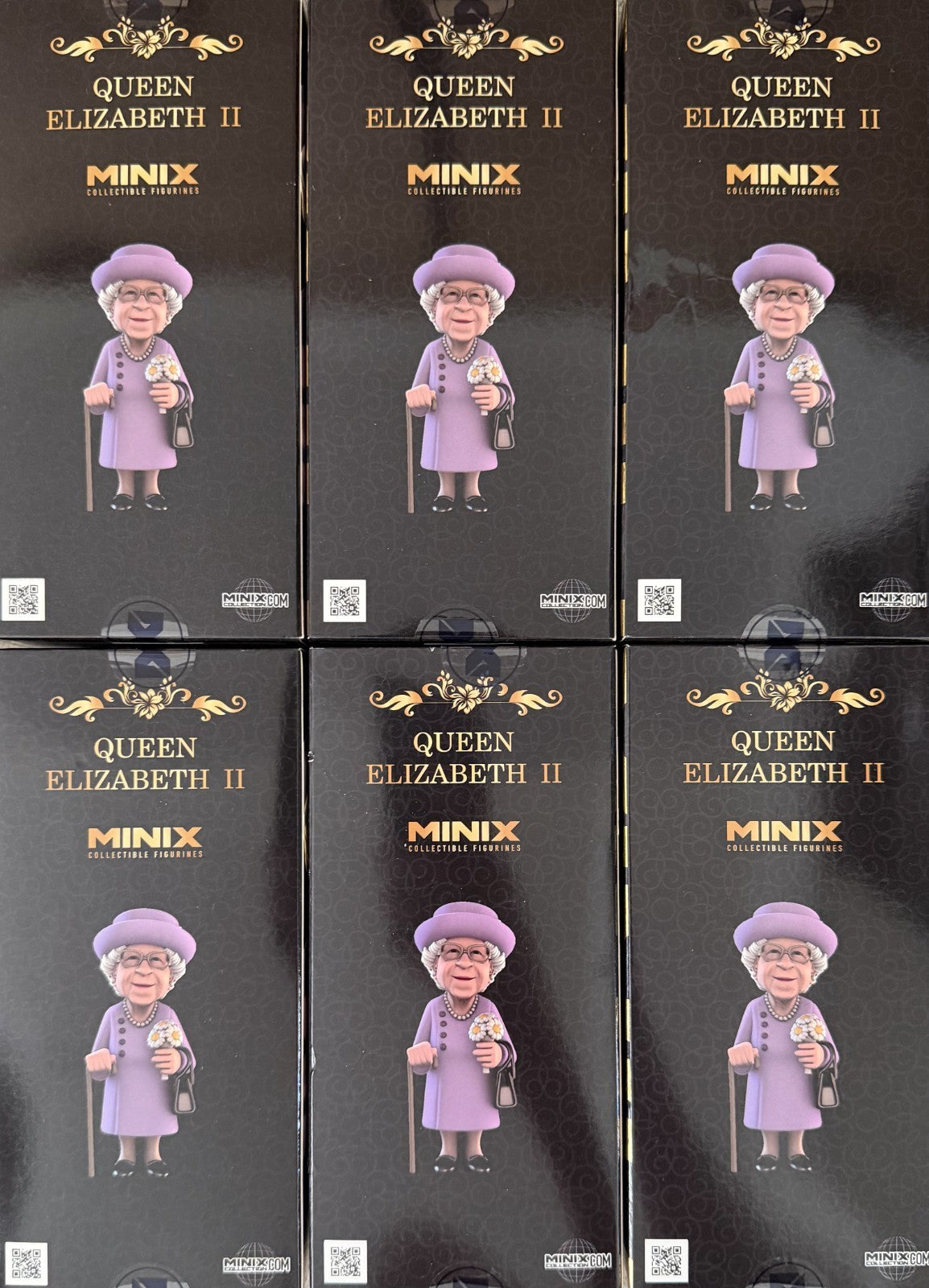 Minix Collectible Figure Queen Elizabeth II (Case Of 6 Factory Sealed)