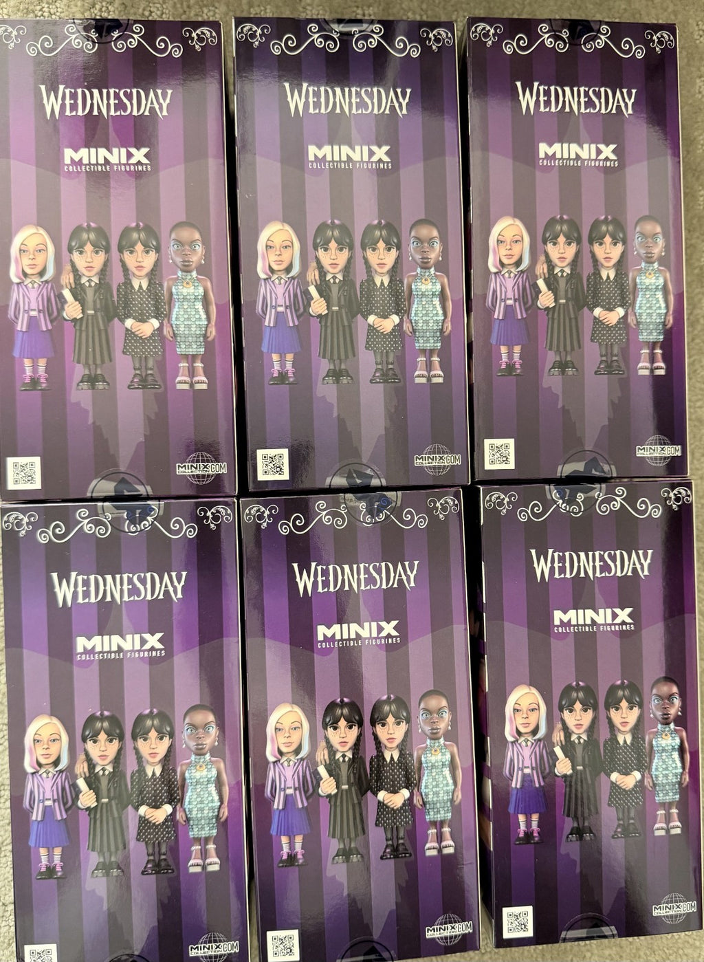 Minix Collectible Figure Addams Family Wednesday (Case Of 6 Factory Sealed)