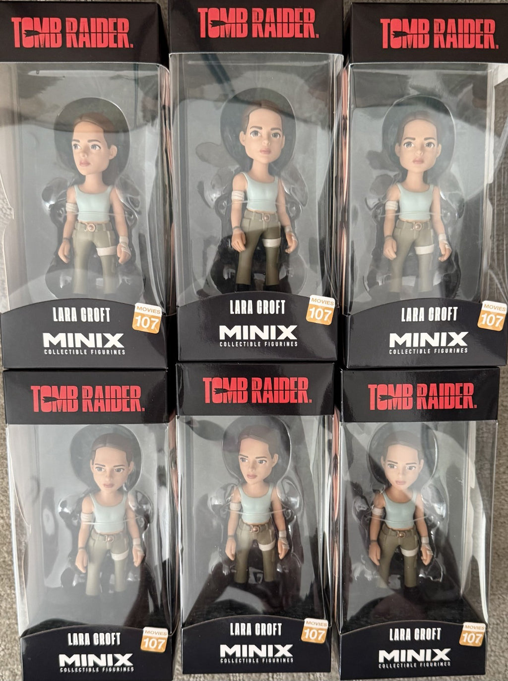 Minix Collectible Figure Tomb Raider Lara Croft (Case Of 6 Factory Sealed)