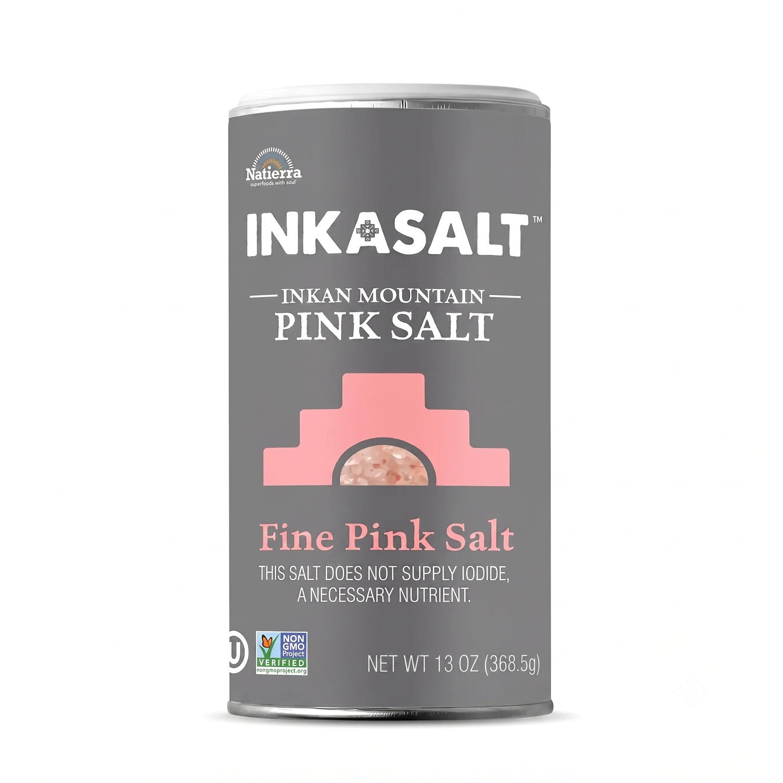 Natierra Himalania® Fine InkaSalt Pink Salt Shaker – 13 oz (368g)