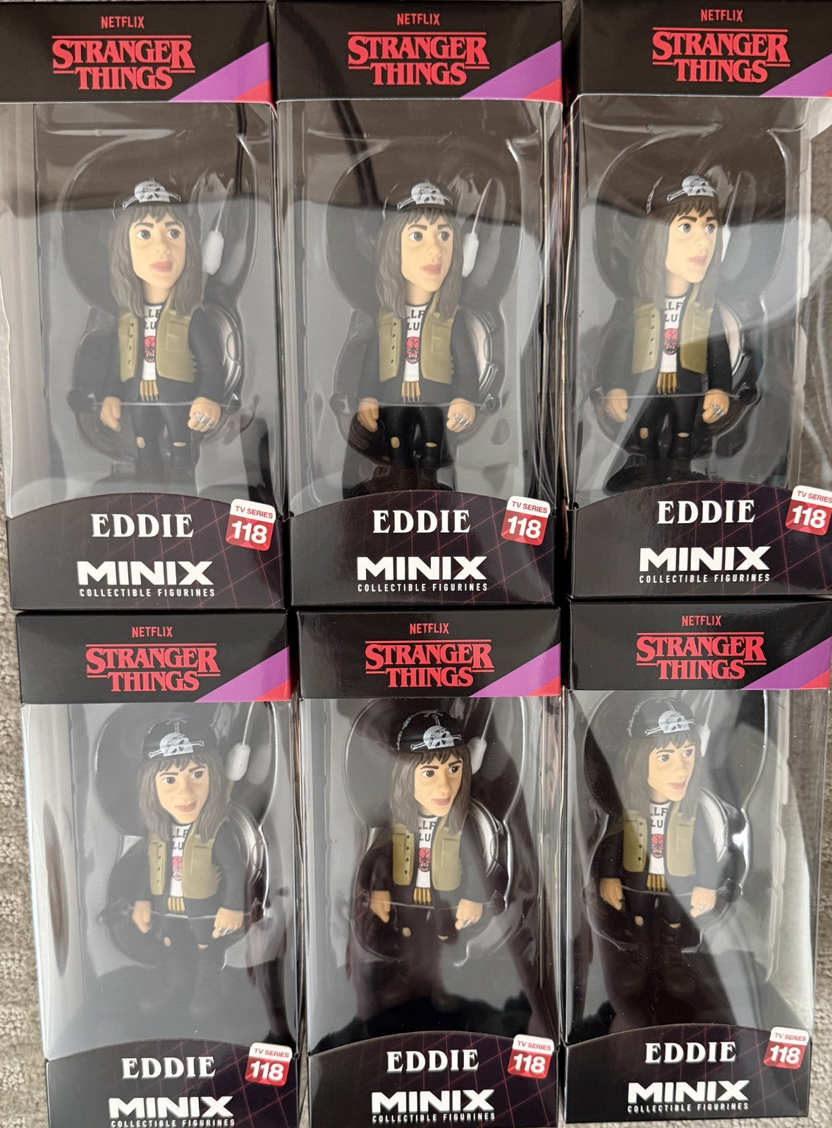 Minix Collectible Figure  Stranger Things Eddie (Case Of 6 Factory Sealed)