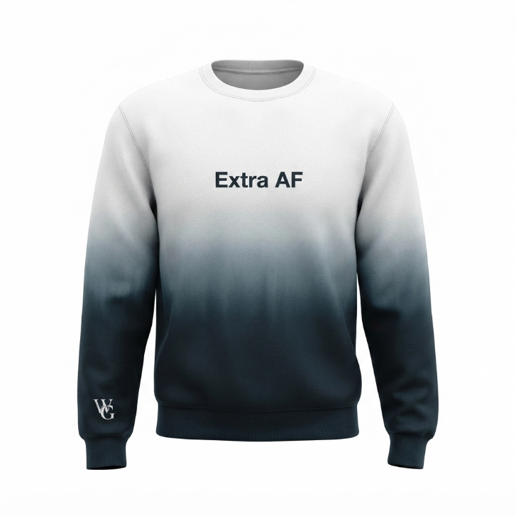 Walter Geoffrey "Extra AF" Dip Wash Sweatshirt