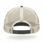 Monogram Print Mesh Trucker Cap – Cream & Grey