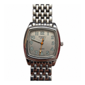 Vintage Edward Lynn Square Silver Dial Bracelet Watch - Requires a Battery