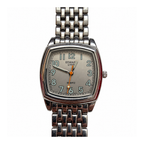 Vintage Edward Lynn Square Silver Dial Bracelet Watch - Requires a Battery