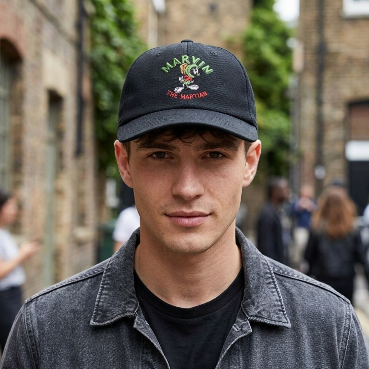 Marvin the Martian Low Profile Unstructured Dad Cap with Snap Back