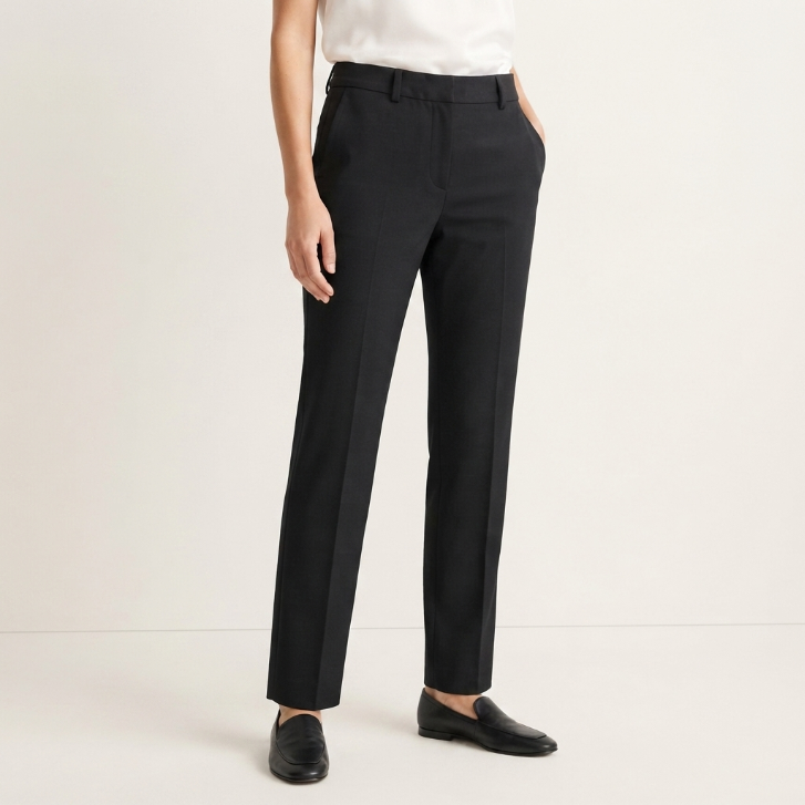 Vince Black Tailored Straight Leg Trousers Size 0