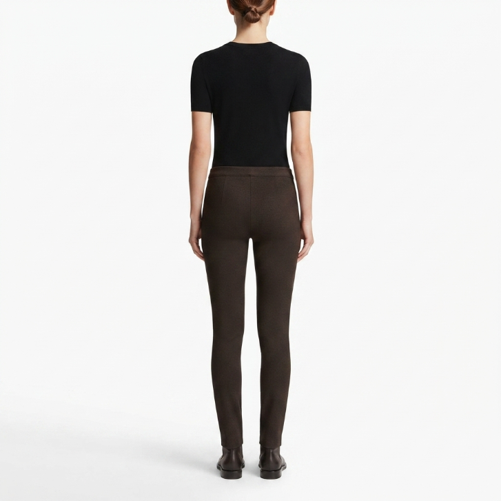 Vince Brown Textured Knit Skinny Pants Size 4