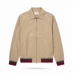 Five Four Tan Zip-Front Harrington Jacket