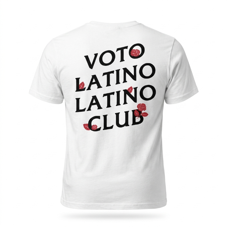 Gildan Voto Latino Club Graphic T-Shirt White