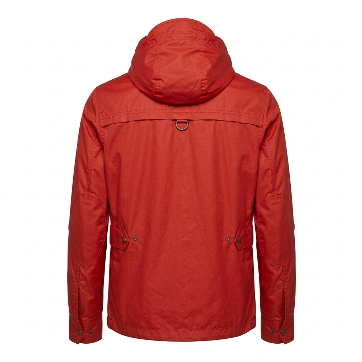 ZARA MAN Hooded Utility Field Jacket Red