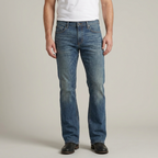 Paper Denim & Cloth Faded Medium Wash Straight Leg Jeans