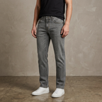 Five Four Original Straight Faded Grey Denim Jeans