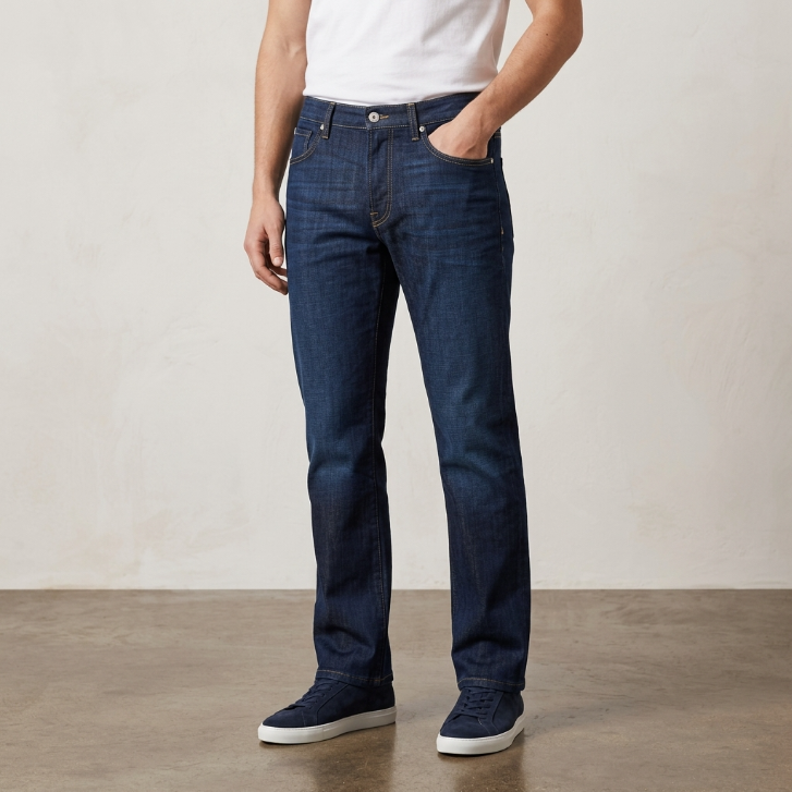 Five Four Original Straight Dark Wash Denim Jeans