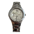 Vintage Guess 100M Silver Dial Multifunction Watch - Requires a Battery