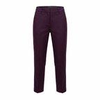 Tory Burch Tailored Stretch Trousers Plum Burgundy Size 0