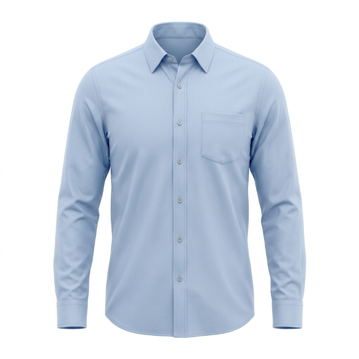 Five Four Button Down Long Sleeve Dress Shirt Light Blue