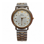 Vintage Geneva Two-Tone Silver Dial Dress Watch - Requires a Battery