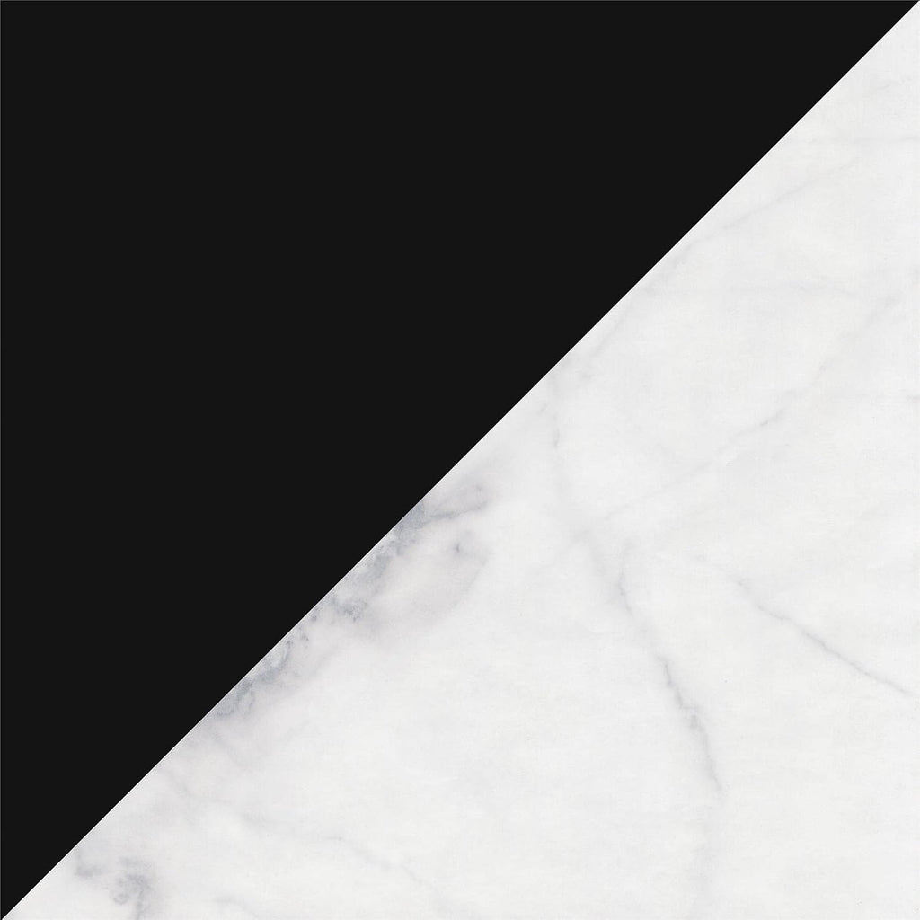 Mr. Kate Moon Phases Nesting Coffee Tables, White Faux Marble/Glass