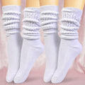 HOT FEET Women's Slouch Socks 2-Pack - Cozy Cotton Blend Scrunch Boot Socks, Long Slouchy Scrunchy Calf Socks, Sizes 4-10