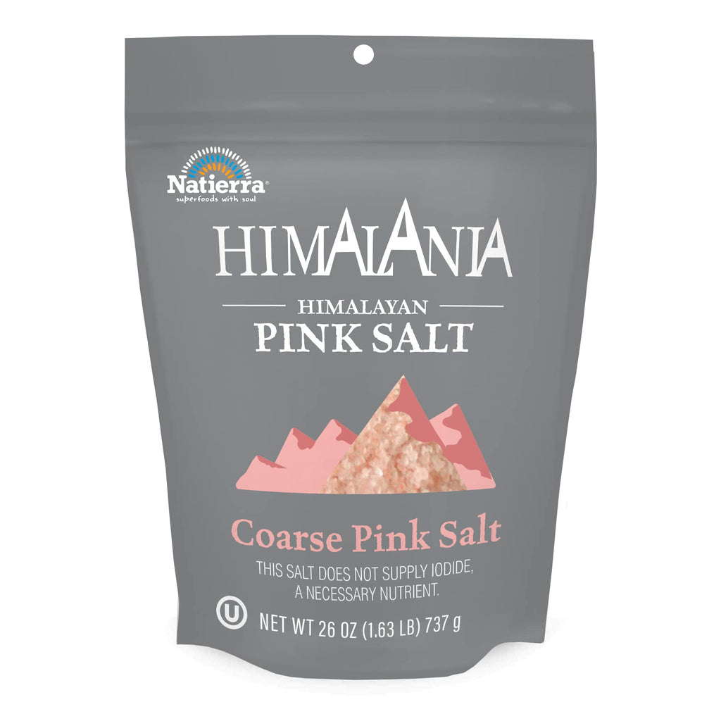Natierra Himalania® Coarse Himalayan Pink Salt – 26 oz (737g), 3-Pack