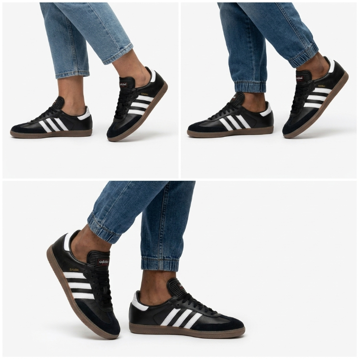 Adidas Samba Classic - Core Black/White - Indoor Soccer Shoes