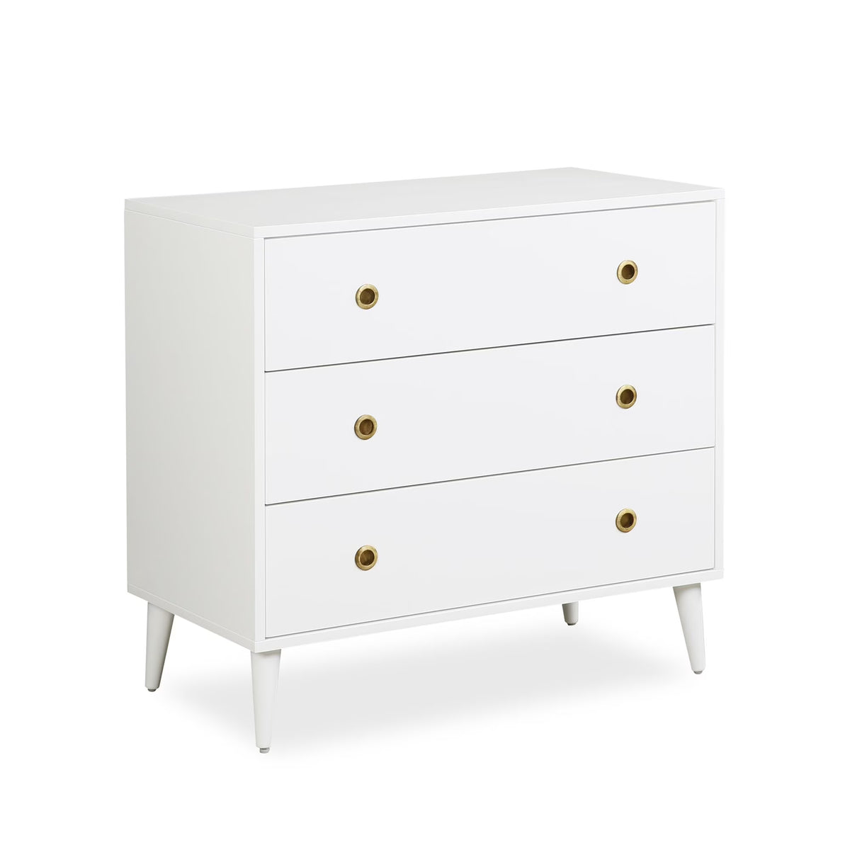 Novogratz Harper 3-Drawer Storage Dresser, White