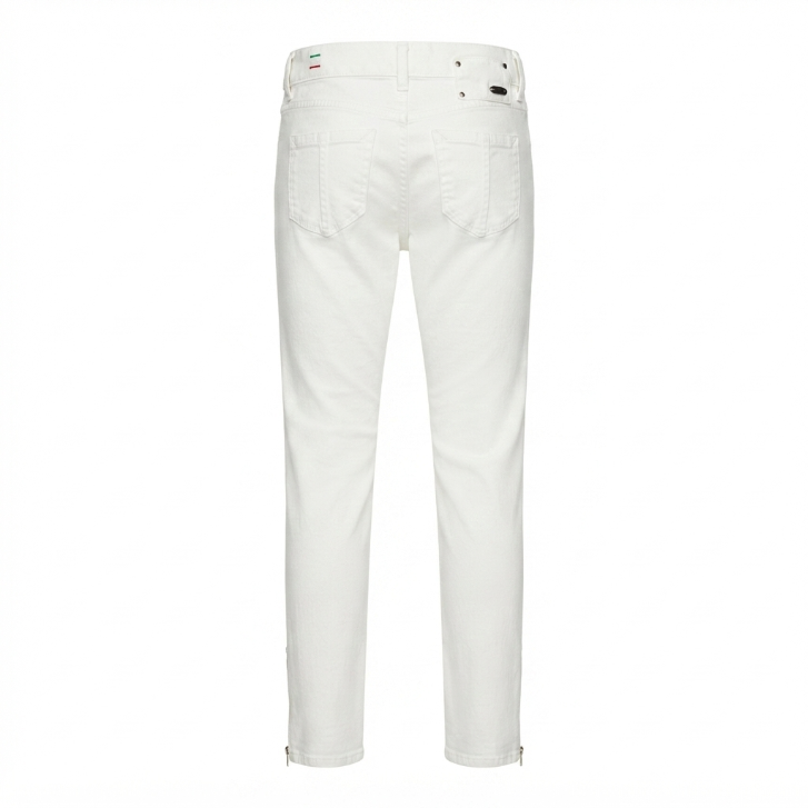 Diesel Zivy White Skinny Ankle Zip Stretch Jeans Size 27x34