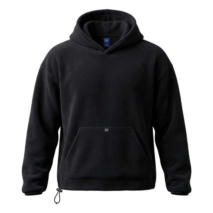 Yeezy Gap Polar Fleece Pullover Hoodie - Black