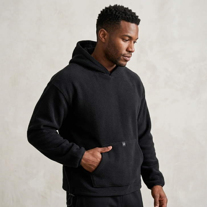 Yeezy Gap Polar Fleece Pullover Hoodie - Black