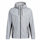 Grand AC Grey Reflective Athletic Windbreaker Jacket