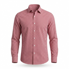 Five Four Red & White Gingham Check Long Sleeve Shirt