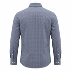 Five Four Blue & White Gingham Check Long Sleeve Shirt - Blue / White / Size Large