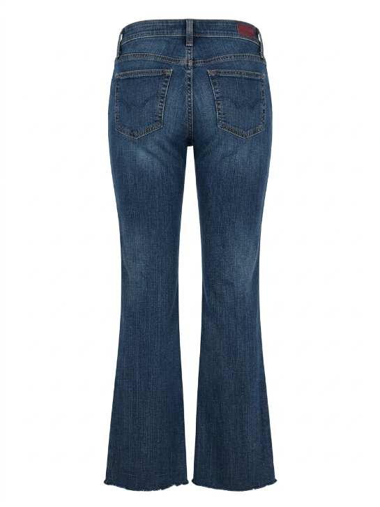 AG Adriano Goldschmied Medium Wash Raw Hem Flare Jeans Size 28/REGULAR