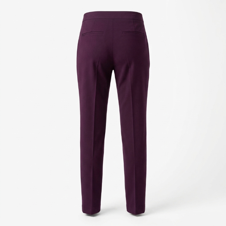 Tory Burch Tailored Stretch Trousers Plum Burgundy Size 0