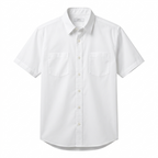 Five Four Solid White Short Sleeve Utility Shirt - White / Size Medium