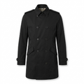 ZARA MAN Double-Breasted Trench Coat Black