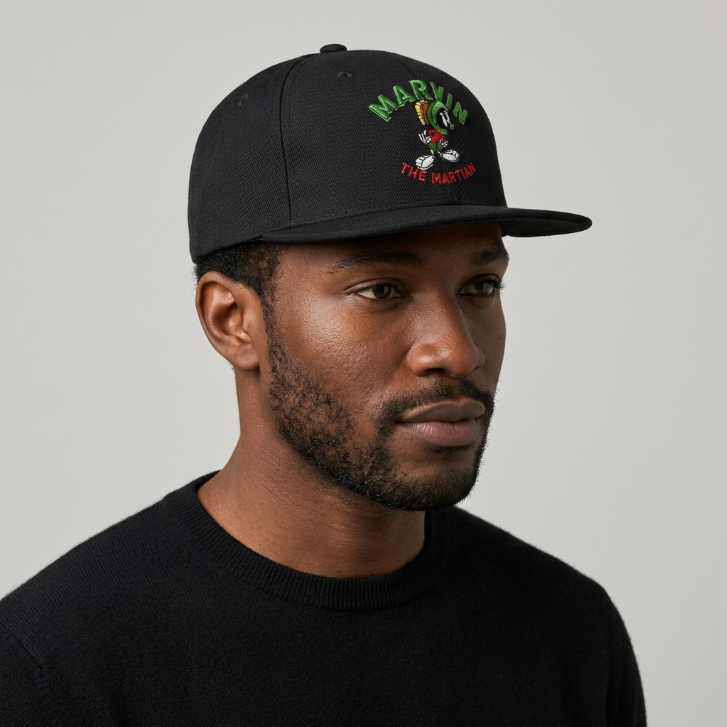 Marvin the Martian Low Profile Unstructured Dad Cap with Snap Back