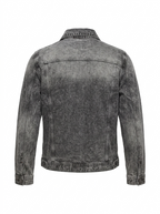 Five Four 12AMRUN Acid Wash Denim Jacket Black/Grey
