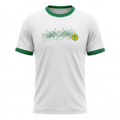 Five Four Green Trim Ringer Graphic T-Shirt White