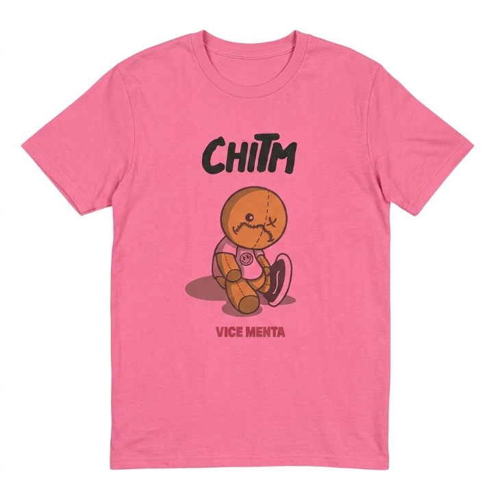 Title Gildan CHTM Vice Menta Bear Graphic T-Shirt Pink